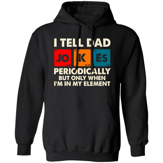 Dad Jokes | Men's Hoodie | Black