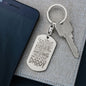 Amazing selfless man Engravable Dog Tag Keychain