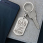 Thanks Dad I turned out awesome Engravable Dog Tag Keychain