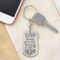 DAD HERO | ENGRAVED KEYCHAIN