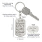 The love between Dad and his Girl Engravable Dog Tag Keychain