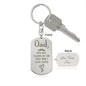 You will always be the first Engravable Dog Tag Keychain
