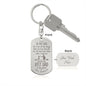 This is for all the things dad Engravable Dog Tag Keychain