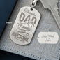 Thanks Dad I turned out awesome Engravable Dog Tag Keychain