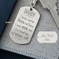 I loved you my whole Life Engravable Dog Tag Keychain