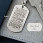 Amazing selfless man Engravable Dog Tag Keychain