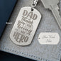 DAD HERO | ENGRAVED KEYCHAIN