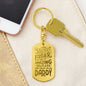 Amazing selfless man Engravable Dog Tag Keychain