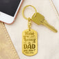 Thank You for Being the Dad Engravable Dog Tag Keychain