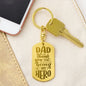DAD HERO | ENGRAVED KEYCHAIN