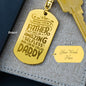 Amazing selfless man Engravable Dog Tag Keychain