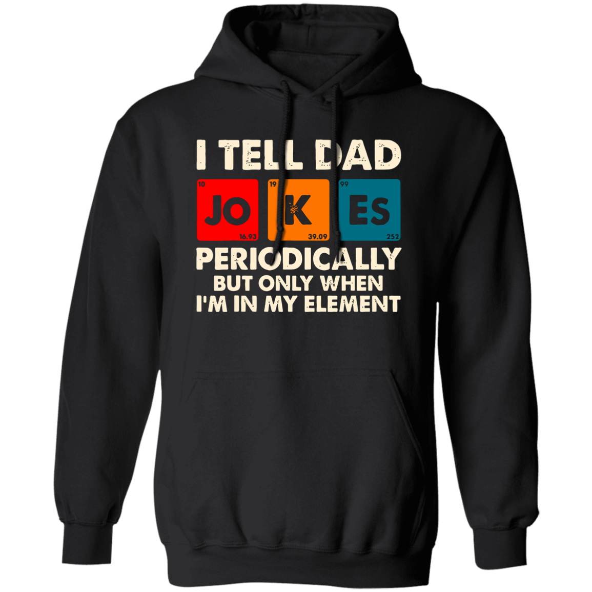 Dad Jokes | Men's Hoodie | Black