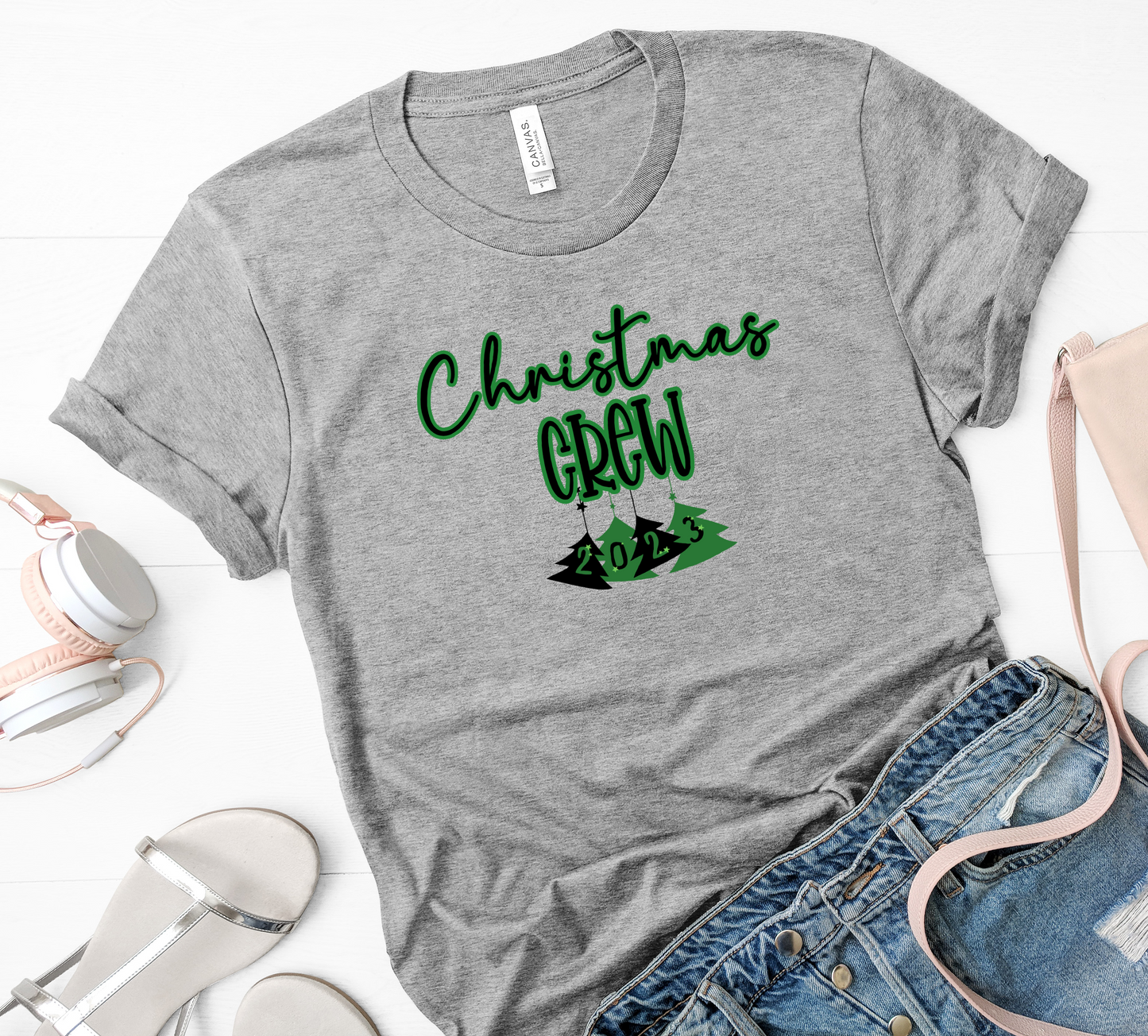 Ladies Christmas Crew Tee 2023