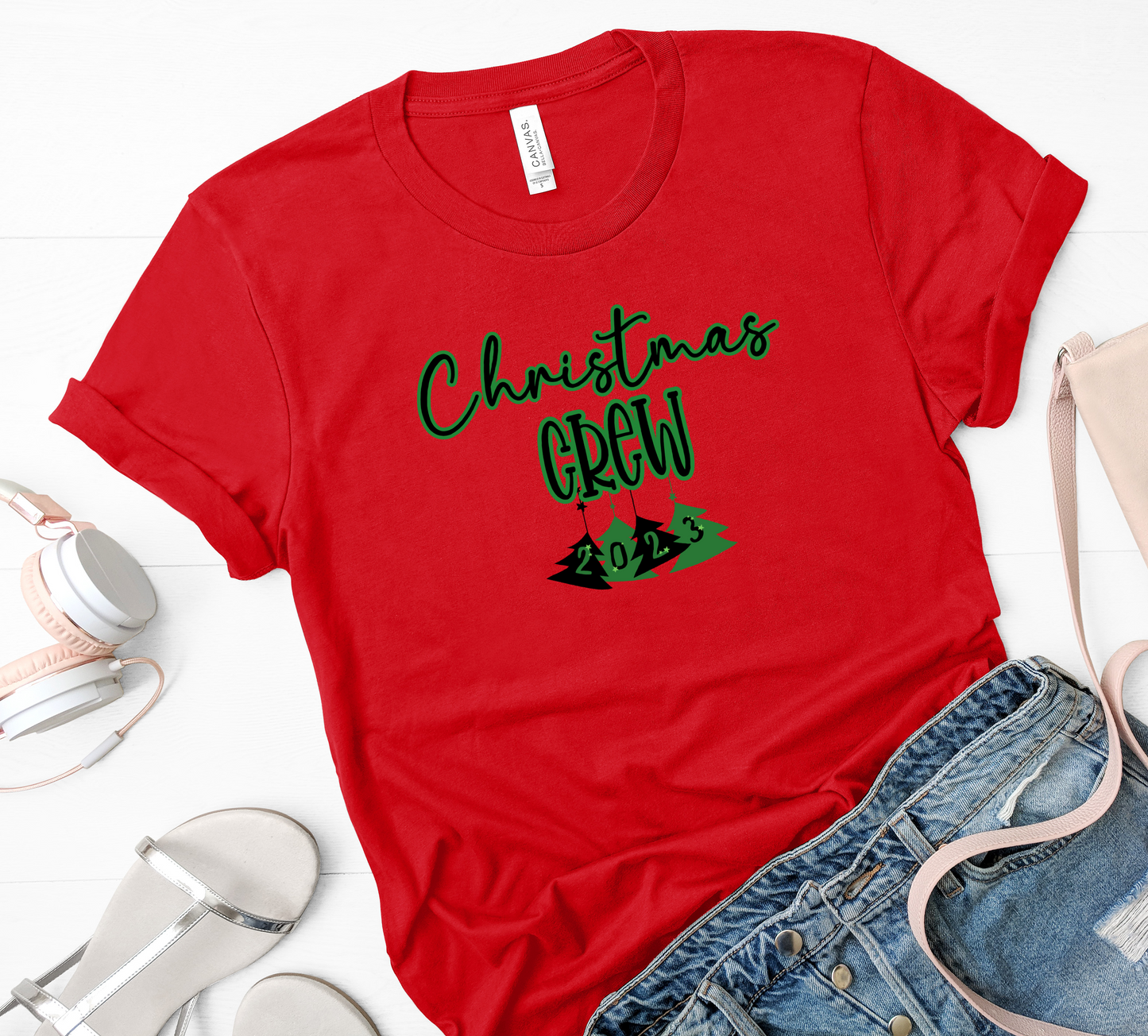 Ladies Christmas Crew Tee 2023