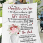 TO MY DAUGHTER IN LAW | MY DAUGHTER IN HEART | BLANKET | WHITE