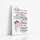 TO MY DAUGHTER IN LAW | MY DAUGHTER IN HEART | PORTRAIT CANVAS | WHITE